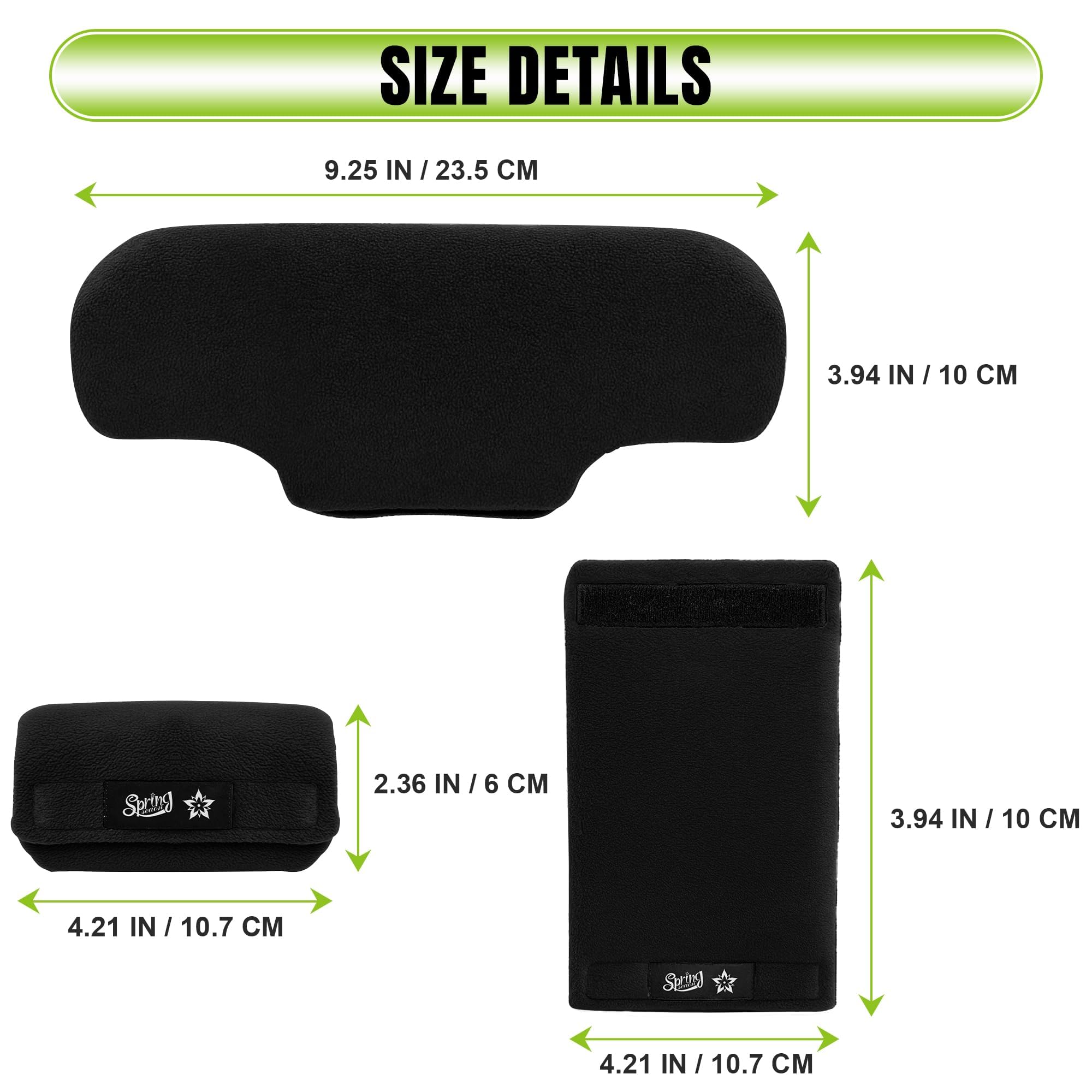 SPRING SEAON Fleece Crutches Padding and Hand Grip Covers-Soft Underarm Cushion Set for Adult & Youth Crutch,Comfortable, Breathable, Machine Washable Universal Armpits Crutch Pads Accessories(Black) - Image 5