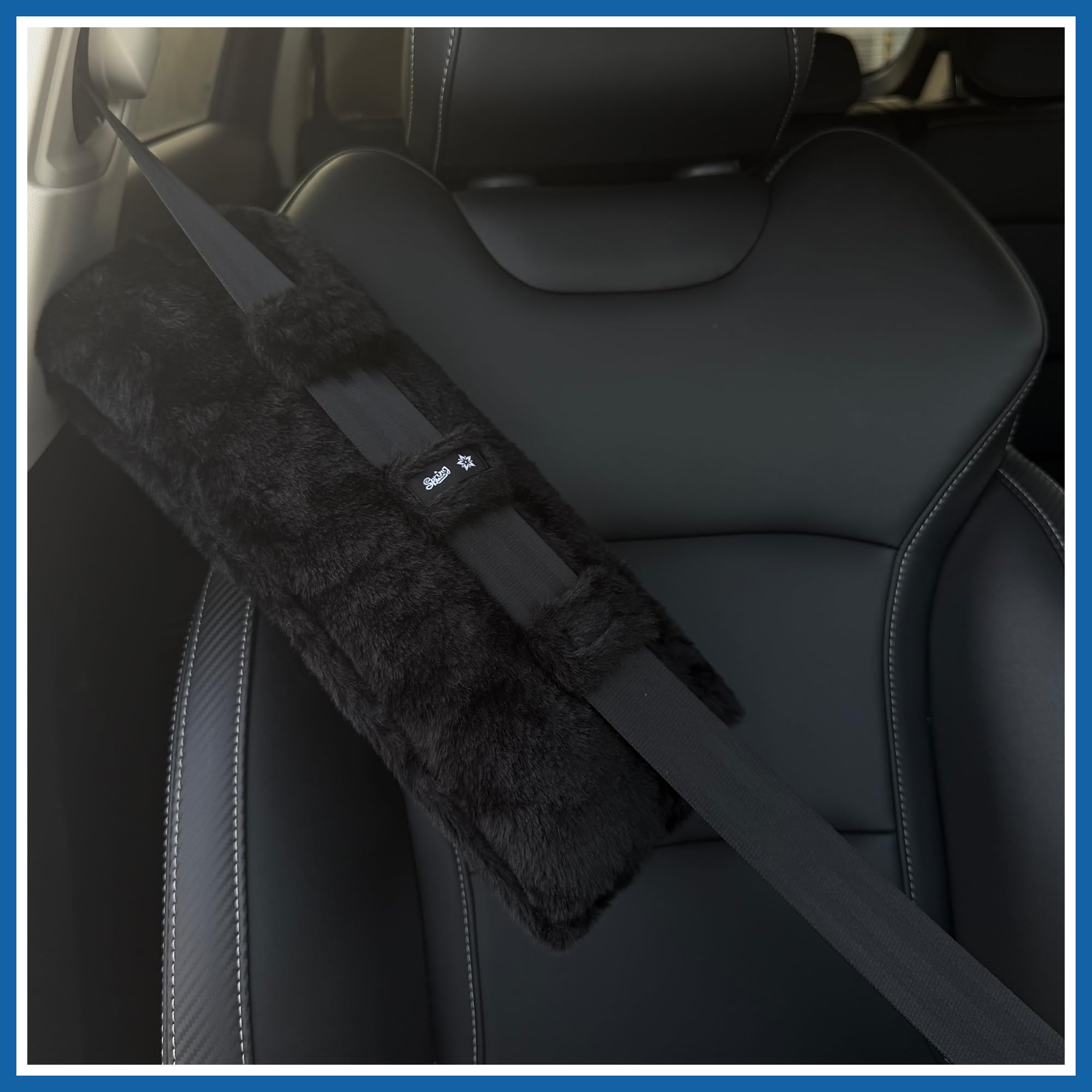 SPRING SEAON Hysterectomy Seat Belt Pillow with Pocket for Ice/Hot Packs, Fluffy Soft Mastectomy Surgery Pillow, Machine Washable Chemo Port Pillow for Heart Surgery Recovery (Black) - Image 8